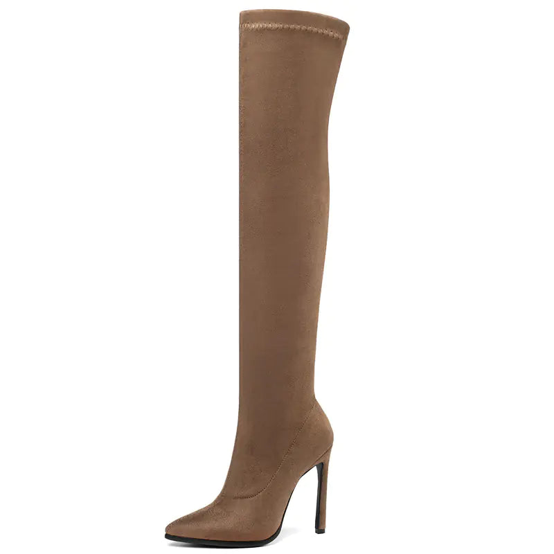 2020 Fall Leopard Print Over-the-Knee High Heels
