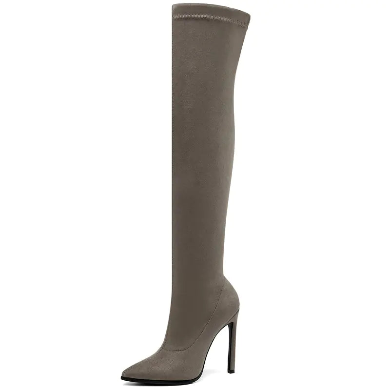2020 Fall Leopard Print Over-the-Knee High Heels