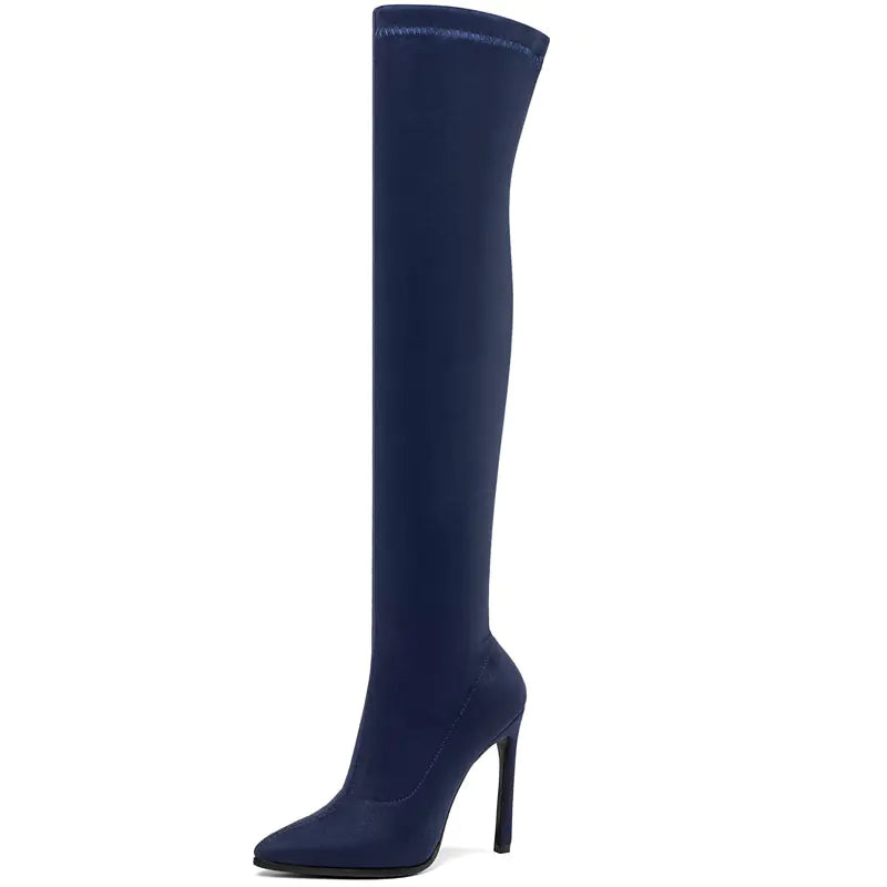 2020 Fall Leopard Print Over-the-Knee High Heels