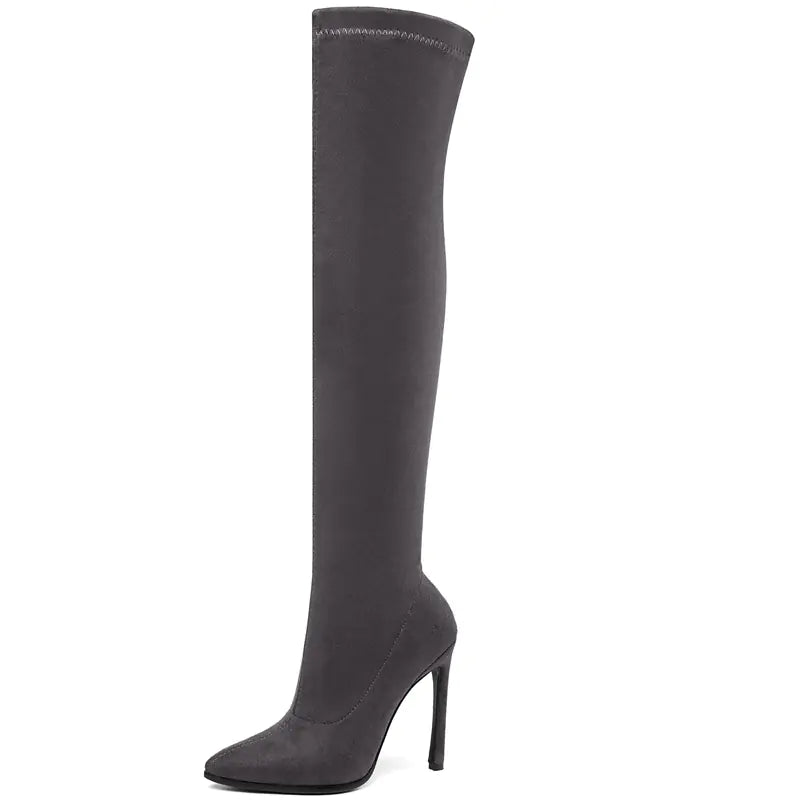 2020 Fall Leopard Print Over-the-Knee High Heels