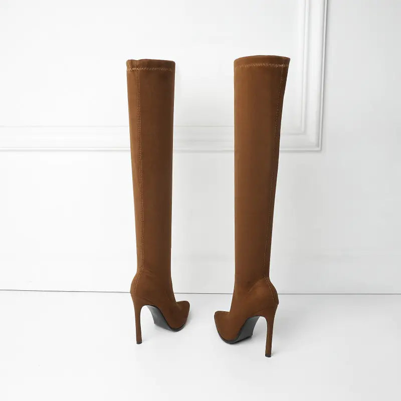 2020 Fall Leopard Print Over-the-Knee High Heels